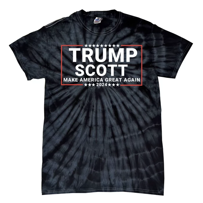 Trump Scott 2024 Make America Great Again Tie-Dye T-Shirt