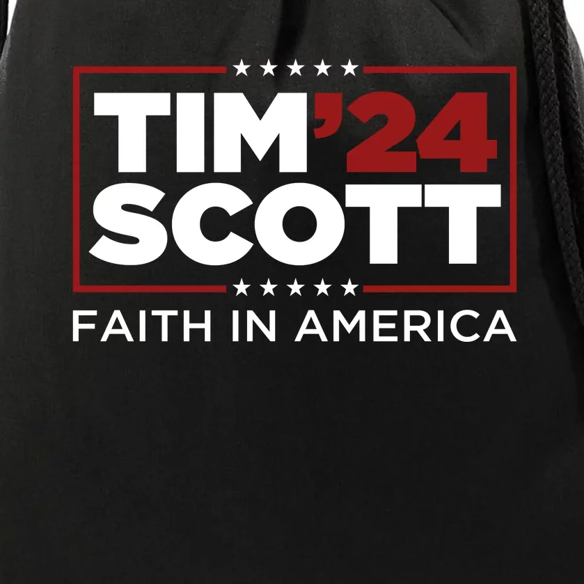 Tim Scott 2024 For President Election Campaign Republican Drawstring Bag