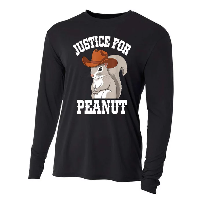 The Squirrel 2024 Justice For Peanut Gift Cooling Performance Long Sleeve Crew