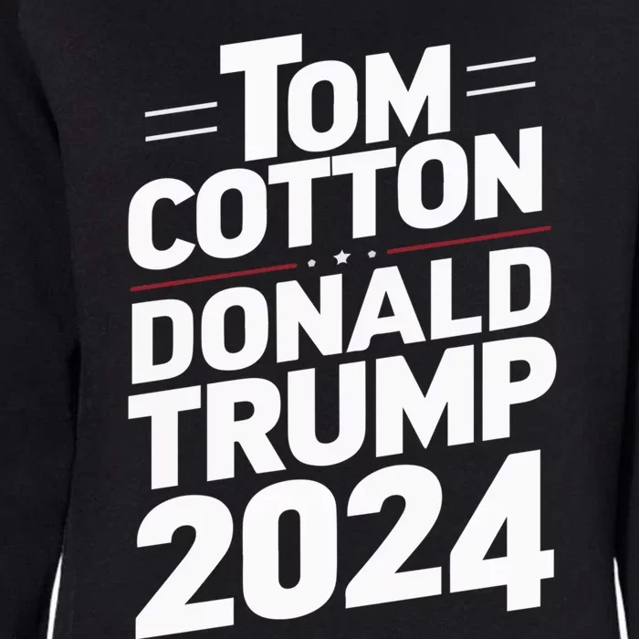 Trump Scott 2024 Election Donald Trump Tom Cotton 2024 Gift Womens California Wash Sweatshirt