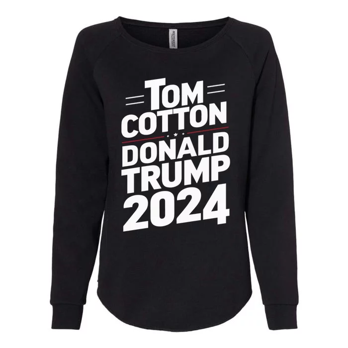 Trump Scott 2024 Election Donald Trump Tom Cotton 2024 Gift Womens California Wash Sweatshirt