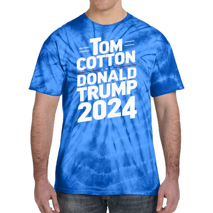 Trump Scott 2024 Election Donald Trump Tom Cotton 2024 Gift Tie-Dye T-Shirt