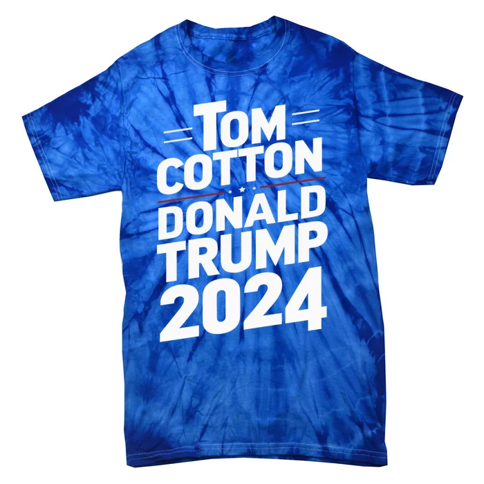 Trump Scott 2024 Election Donald Trump Tom Cotton 2024 Gift Tie-Dye T-Shirt