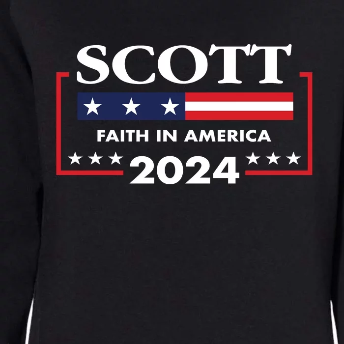 Tim Scott 2024 For President Election Campaign US Flag Womens California Wash Sweatshirt