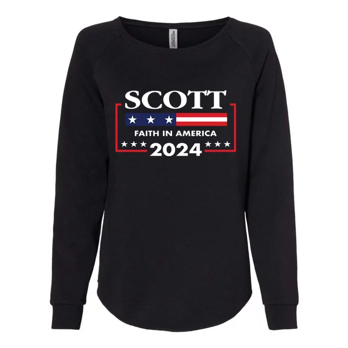 Tim Scott 2024 For President Election Campaign US Flag Womens California Wash Sweatshirt