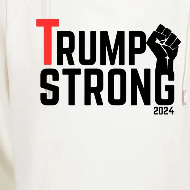 Trump Strong 2024 Womens Funnel Neck Pullover Hood