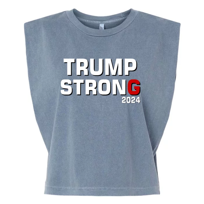 Trump Strong 2024 Garment-Dyed Women's Muscle Tee