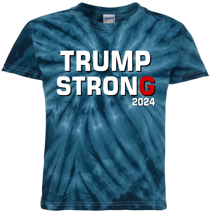 Trump Strong 2024 Kids Tie-Dye T-Shirt