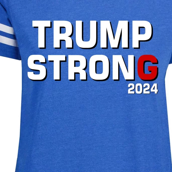 Trump Strong 2024 Enza Ladies Jersey Football T-Shirt