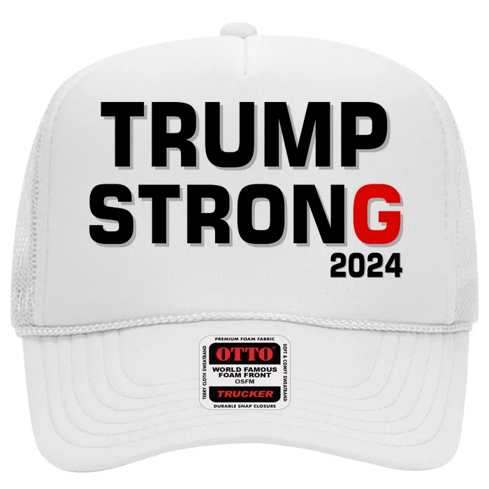 Trump Strong 2024 High Crown Mesh Trucker Hat