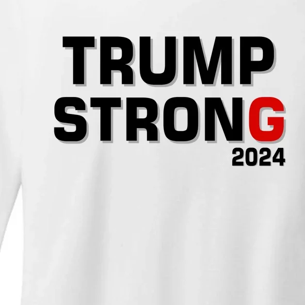 Trump Strong 2024 Womens CVC Long Sleeve Shirt