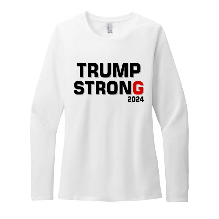 Trump Strong 2024 Womens CVC Long Sleeve Shirt