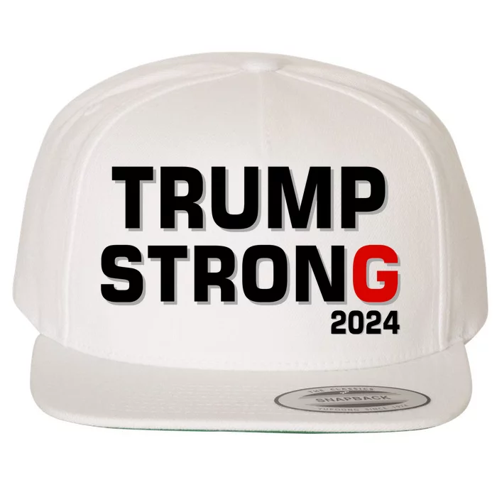 Trump Strong 2024 Wool Snapback Cap