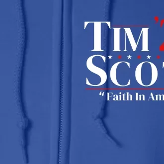 Tim Scott 2024 For President Full Zip Hoodie