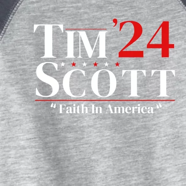 Tim Scott 2024 For President Toddler Fine Jersey T-Shirt