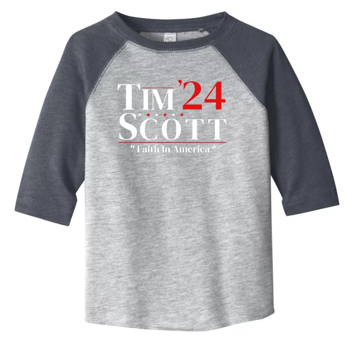 Tim Scott 2024 For President Toddler Fine Jersey T-Shirt