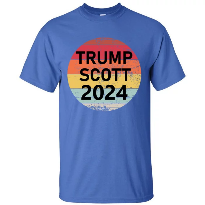 Trump Scott 2024 President Vote Usa Election Maga Gift Tall T-Shirt