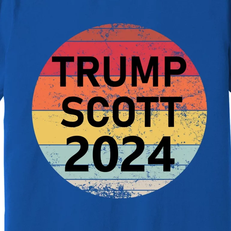 Trump Scott 2024 President Vote Usa Election Maga Gift Premium T-Shirt