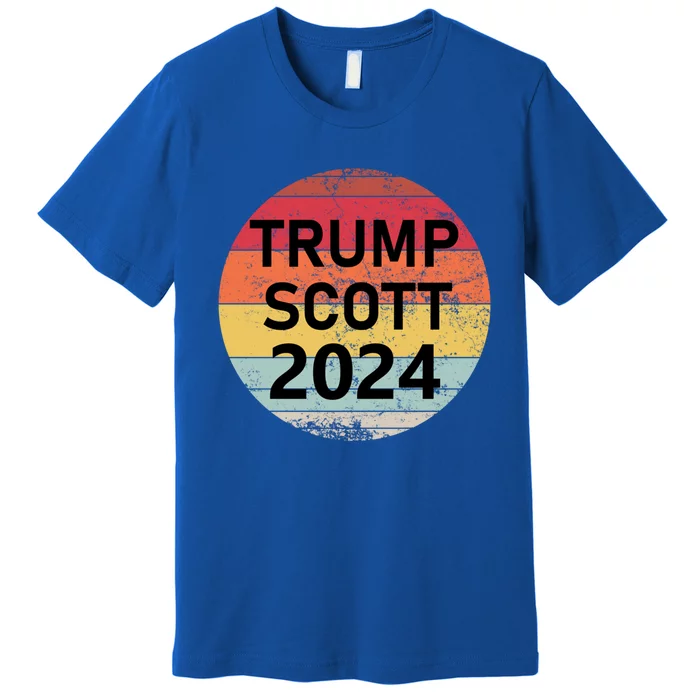 Trump Scott 2024 President Vote Usa Election Maga Gift Premium T-Shirt