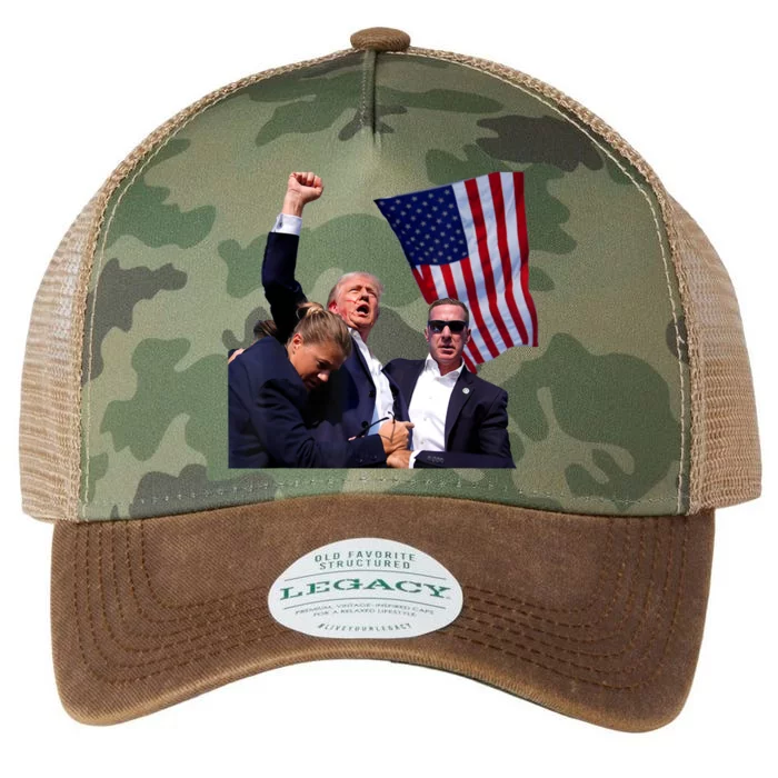 Trump Shooting 2024 Legacy Tie Dye Trucker Hat