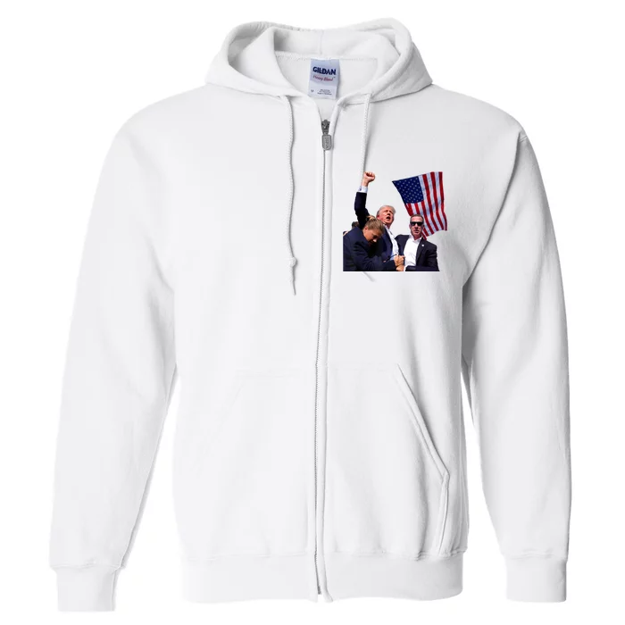 Trump Shooting 2024 Full Zip Hoodie