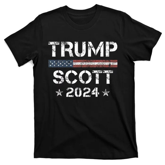 Trump Scott 2024 Vintage Usa T-Shirt