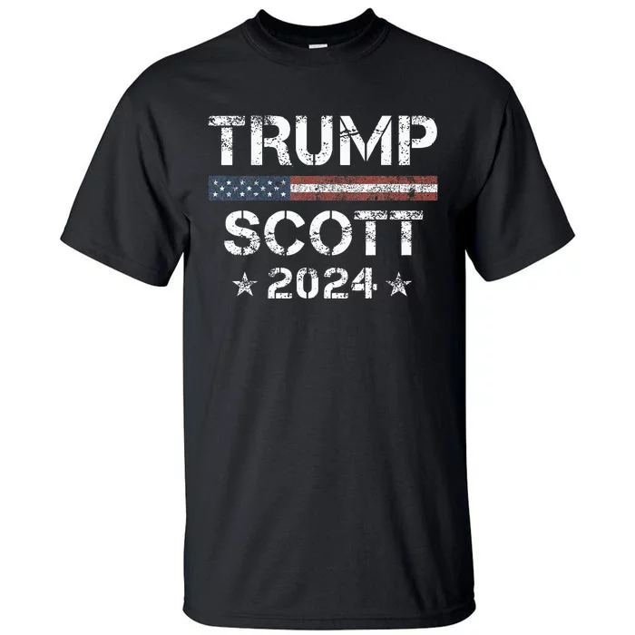 Trump Scott 2024 Vintage Usa Tall T-Shirt