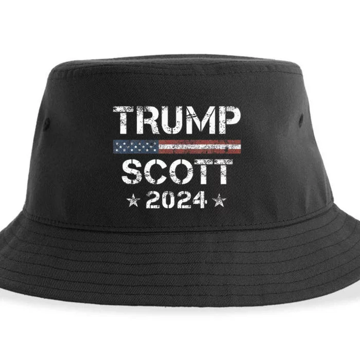 Trump Scott 2024 Vintage Usa Sustainable Bucket Hat