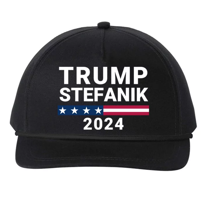 Trump Stefanik 2024 Donald Trump Elise Stefanik Election 2024 Snapback Five-Panel Rope Hat