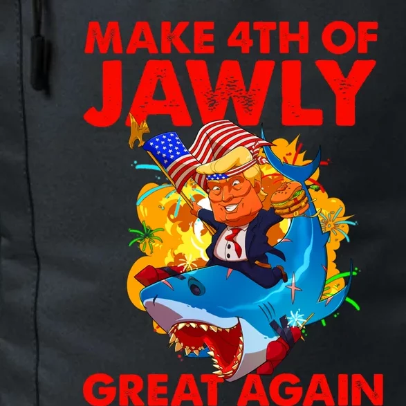 Trump Shark 4th Of July Patriotic Pun Merica Fourth Of Jawly Cool Gift Daily Commute Backpack