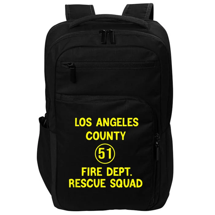 Truck Side 51 Emergency Squad Logo Essential Impact Tech Backpack