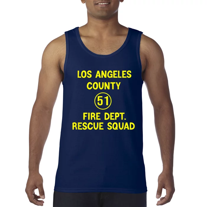 Truck Side 51 Emergency Squad Logo Essential Tank Top