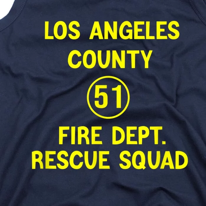 Truck Side 51 Emergency Squad Logo Essential Tank Top