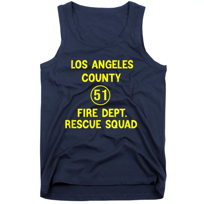 Truck Side 51 Emergency Squad Logo Essential Tank Top