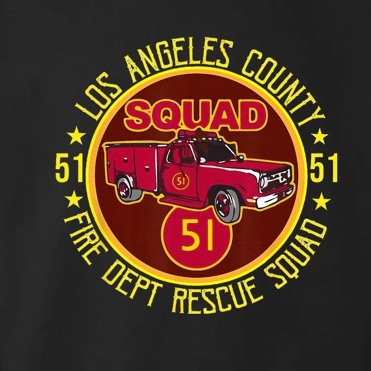 Truck Side 51 Emergency Squad Essential Toddler Hoodie