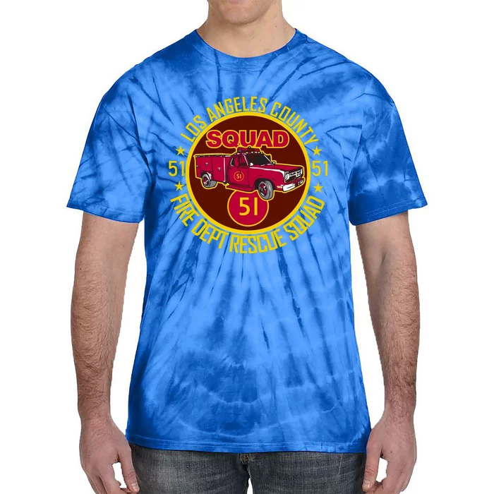 Truck Side 51 Emergency Squad Logo Essential Tie-Dye T-Shirt