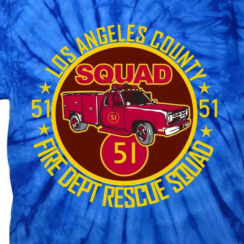 Truck Side 51 Emergency Squad Logo Essential Tie-Dye T-Shirt