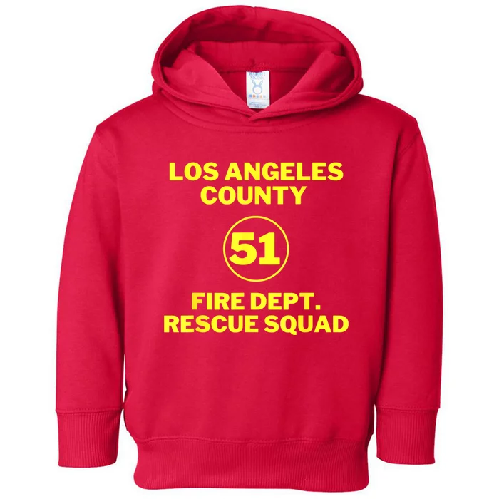 Truck Side 51 Emergency Squad Toddler Hoodie