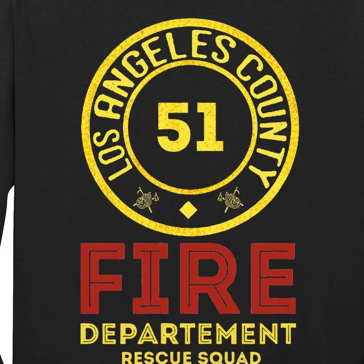 Truck Side 51 Emergency Squad Long Sleeve Shirt