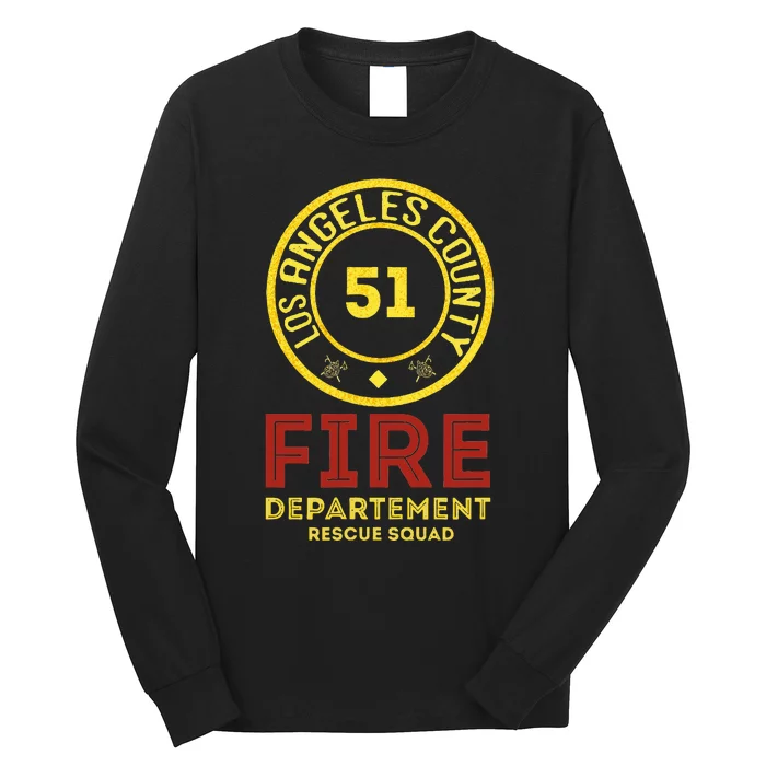 Truck Side 51 Emergency Squad Long Sleeve Shirt