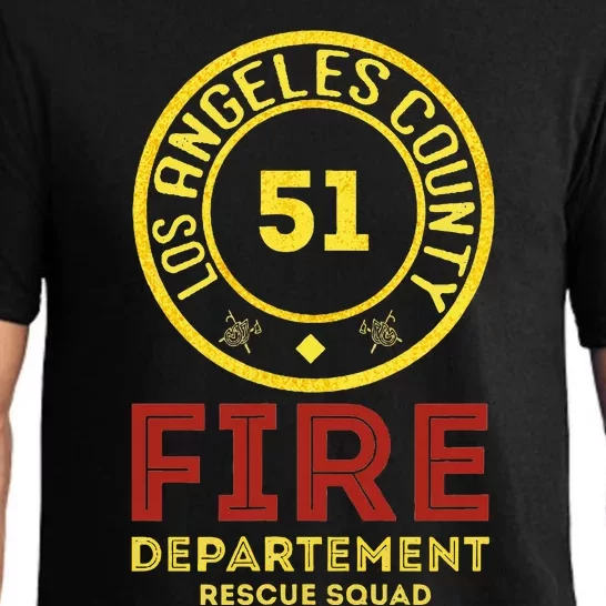 Truck Side 51 Emergency Squad Pajama Set