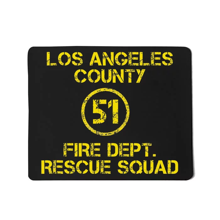 Truck Side 51 Emergency Squad Reproduction Logo Essential Mousepad