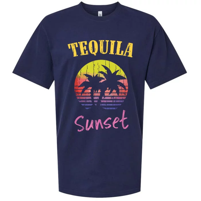 Tequila Sunset 80s Vintage Retro Sueded Cloud Jersey T-Shirt