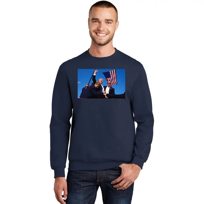 Trump Shooting Assassination Attempt Survival Tall Sweatshirt