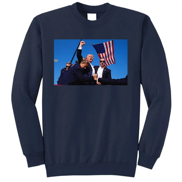 Trump Shooting Assassination Attempt Survival Tall Sweatshirt