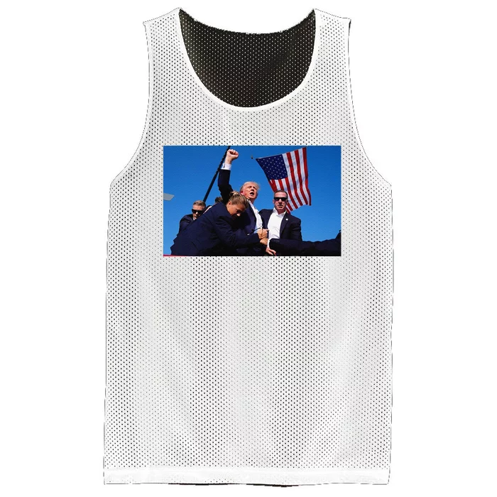 Trump Shooting Assassination Attempt Survival Mesh Reversible Basketball Jersey Tank