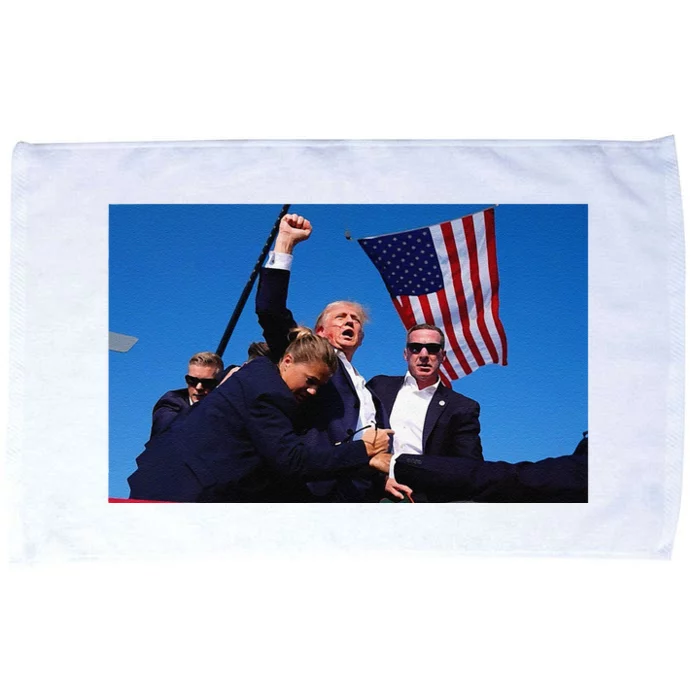 Trump Shooting Assassination Attempt Survival Microfiber Hand Towel