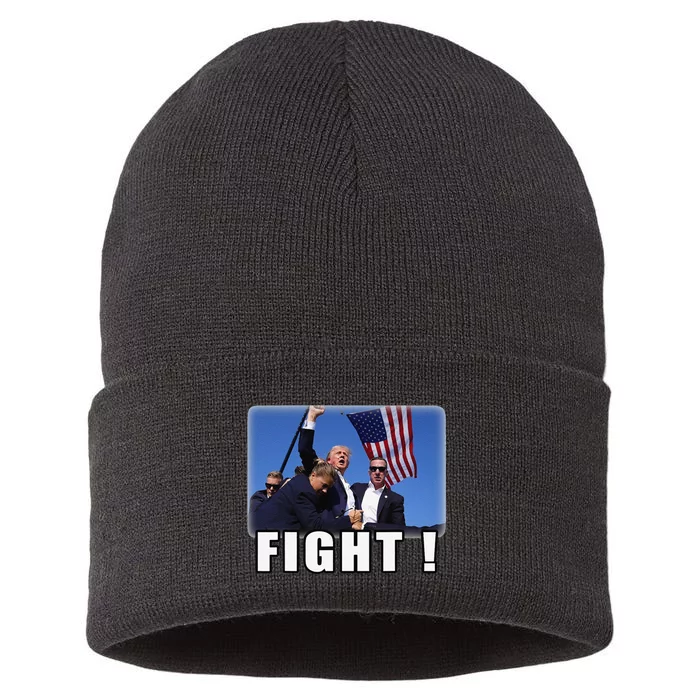 Trump Shot Attempted Assassination Shooting Sustainable Knit Beanie