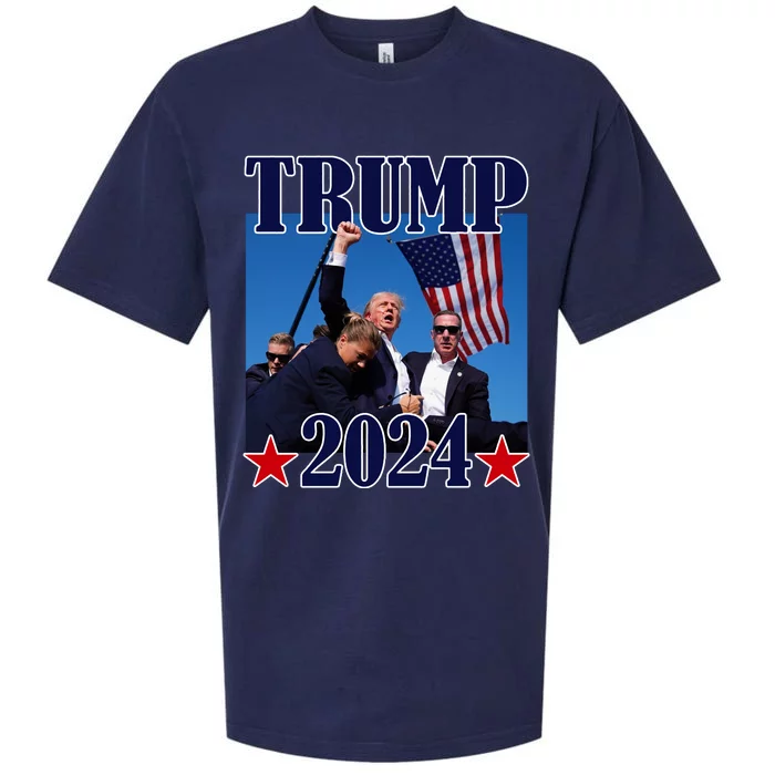 Trump Shot Assassination Attempt 2024 Fight Fight Fight Sueded Cloud Jersey T-Shirt