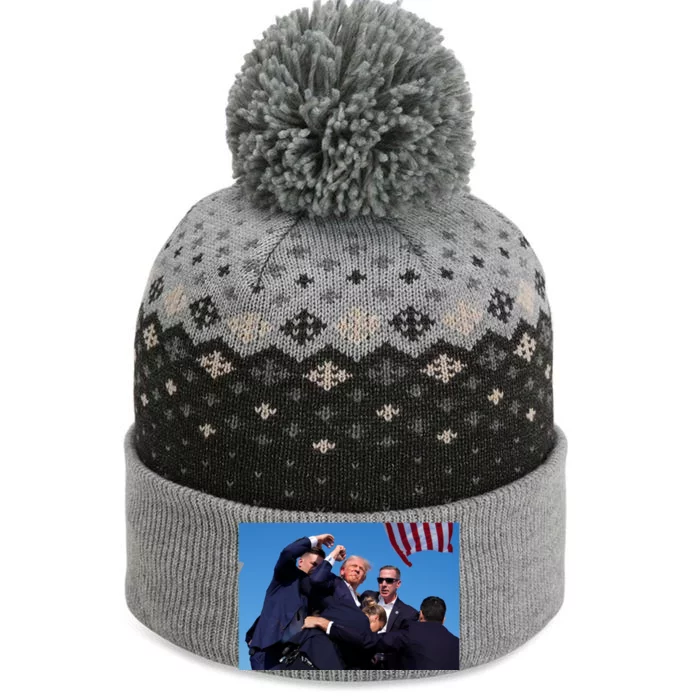 Trump Shot At Rally America The Baniff Cuffed Pom Beanie